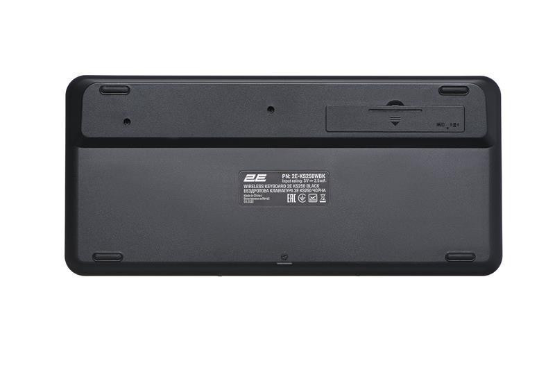 Клавіатура бездротова 2E KS250 WL BT Black (2E-KS250WBK_UA) Чорний Харьков - изображение 2