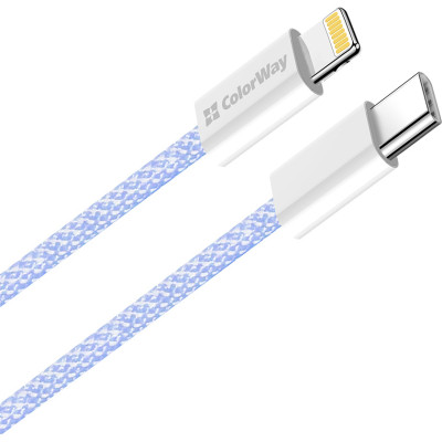 Дата кабель USB-C to Lightning 1.0m 27W purple ColorWay (CW-CBPDCL061-PU) Винница - изображение 8