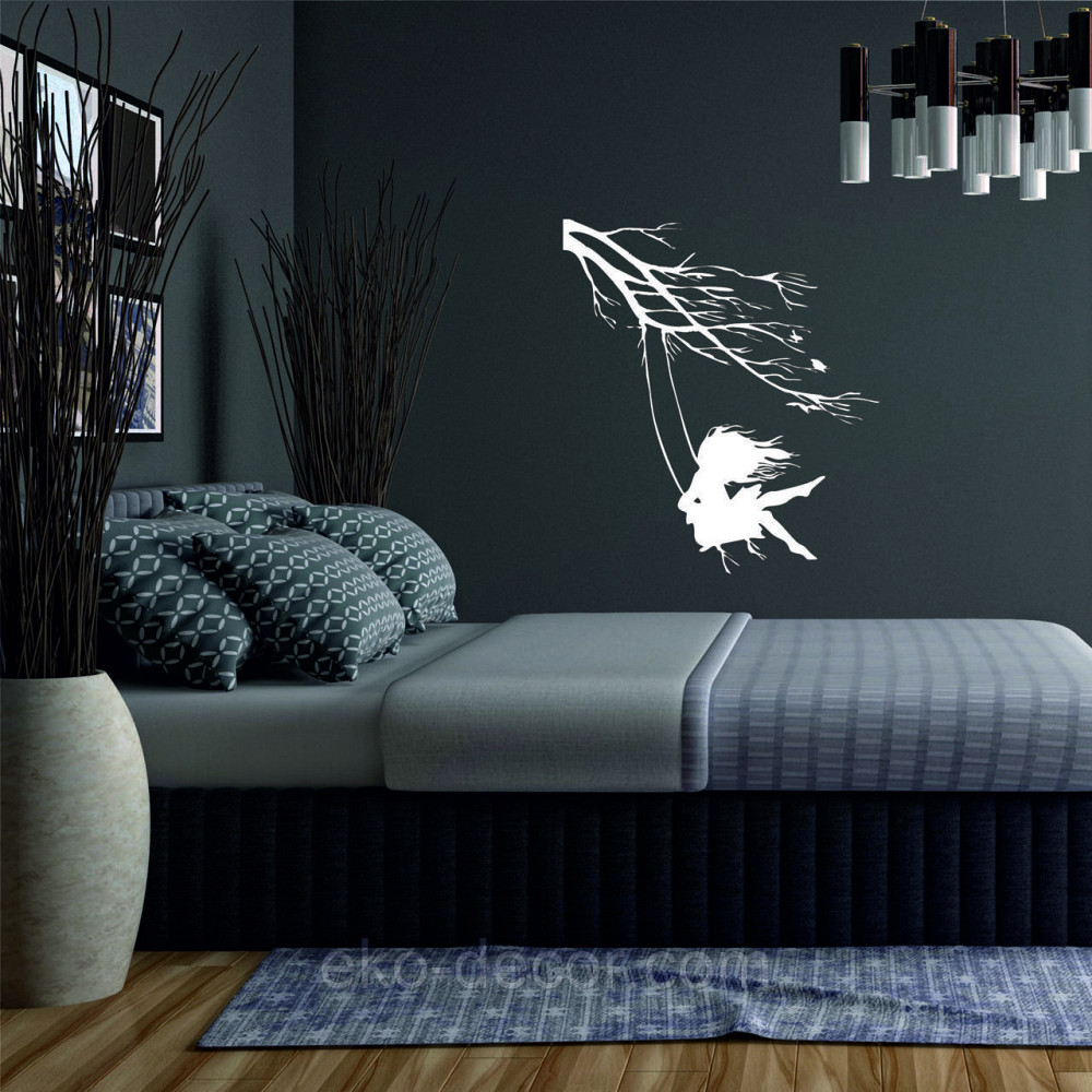 Декоративне настінне Панно «Дівчинка та голуб» Декор на стіну 50*44 см, Білий Київ - фото 3