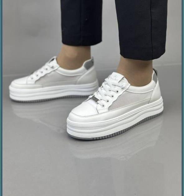 ALLSY Кроссовки женские ALLSY белые натуральная кожа р. 36-41 ( -2) 40 Коломыя - изображение 1