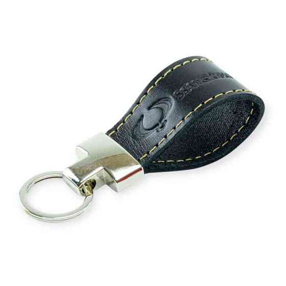 Брелок ssang yong шкіряний тиснений чорний, прострочений, метал. затискач Мукачево