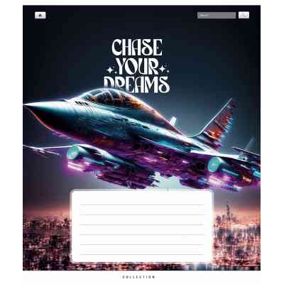 Зошит Школярик Chase your dreams 18 аркушів клітинка (018-3510K) Вінниця