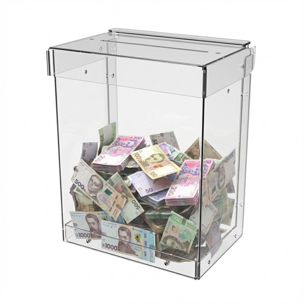 Ящик EKOSTAR для сбора денег, анкет объем 1,5 литра Киев - изображение 1