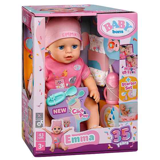 Лялька Baby Born серії Click and Play – Емма Дніпро