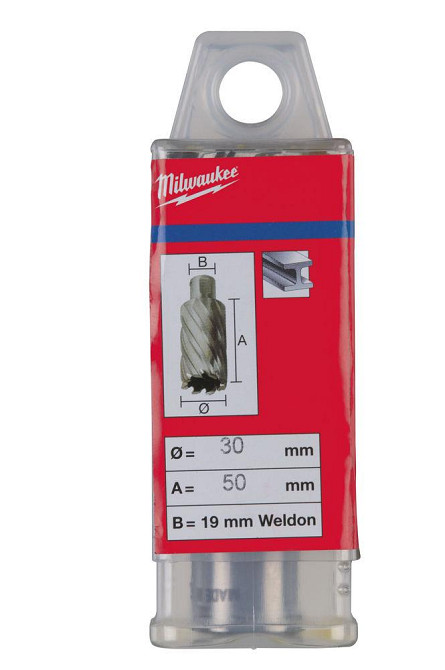 Кільцева фреза по металу MILWAUKEE HSS (WELDON), O30x50мм Одеса - фото 2