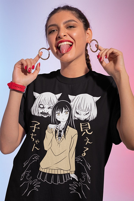 Футболка для мальчика аниме Миеруко Кхан Йотсуйа Мико оверсайз (рост от 165 до 180 ) Черний AnimeJ0321m Днепр - изображение 1