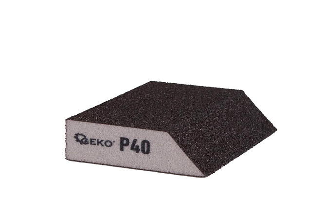 Шліфувальна губка "GeKo" трапеція 125х90х25мм P40 Стрий - фото 2