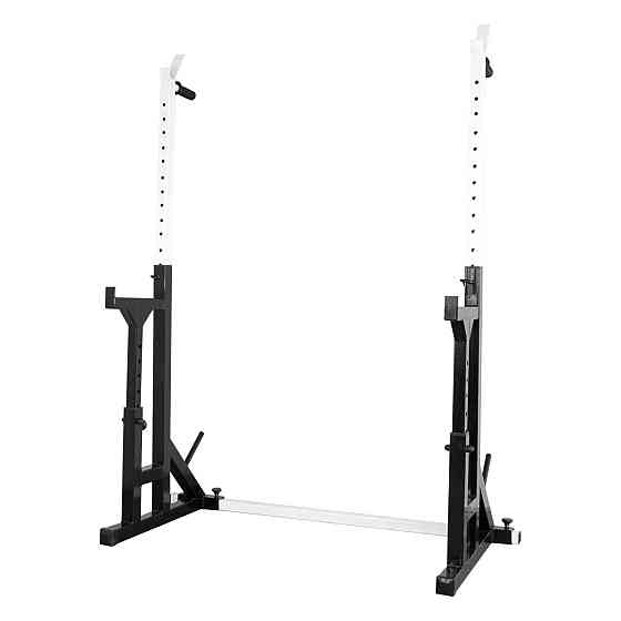 Стойки под штангу 50 на 50 мм со страховочными упорами, брусьями и штырями для хранения блинов Киев