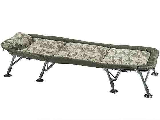 Складна Розкладачка з подушкою 8 ніжок до 160 кг Mivardi "Bedchair CamoCODE Flat8" (M-BCHCC8) Нововолинськ
