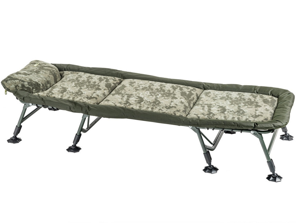 Складна Розкладачка з подушкою 8 ніжок до 160 кг Mivardi "Bedchair CamoCODE Flat8" (M-BCHCC8) Нововолинськ - фото 1