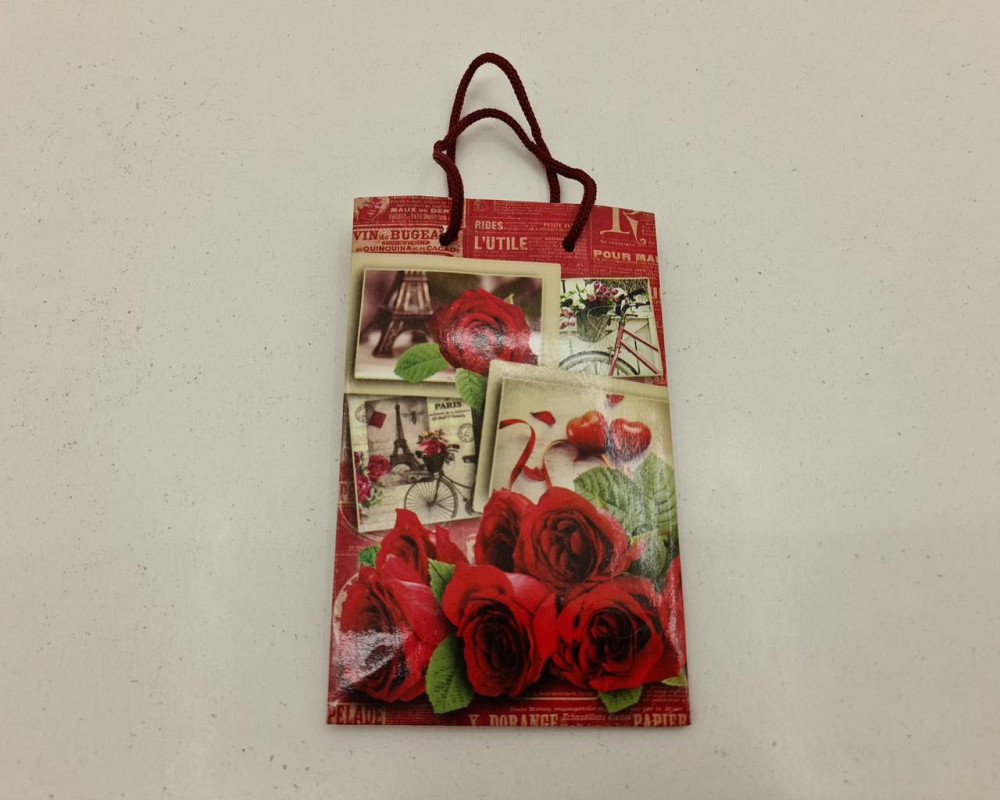 Пакет паперовий подарунковий малий 11/18/5 (арт М036) (12 шт.) Харків - фото 2