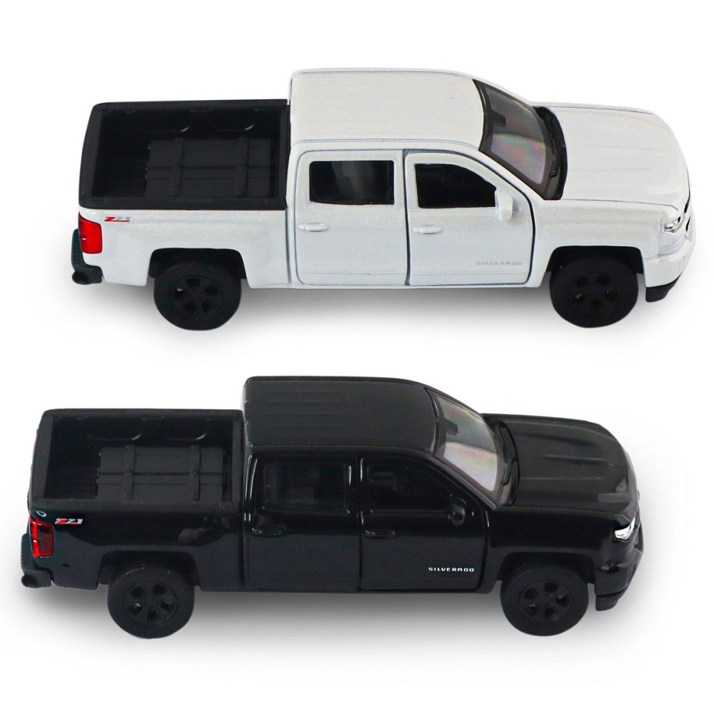 Автомодель - Chevrolet Silverado 2017 (перламутрово-білий, чорний) Дніпро - фото 12