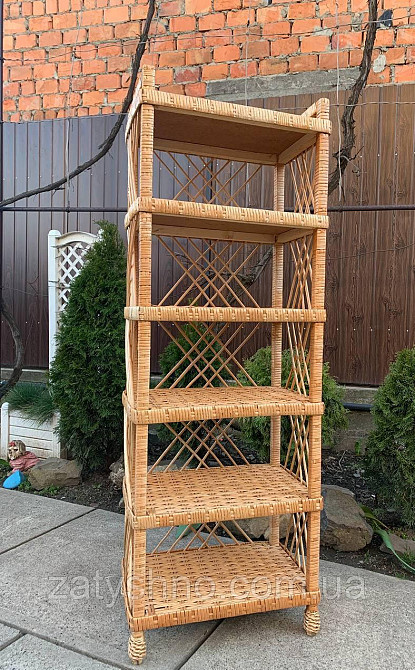 Полка плетеная  высокая из лозы Киев - изображение 2