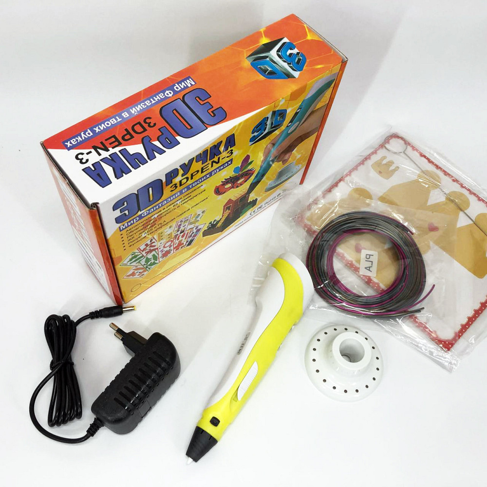 Акумуляторна 3D ручка з вбудованим акумулятором 3D ручка Smart 3D Pen 2 желтая, VT-878 3d pen Київ - фото 9