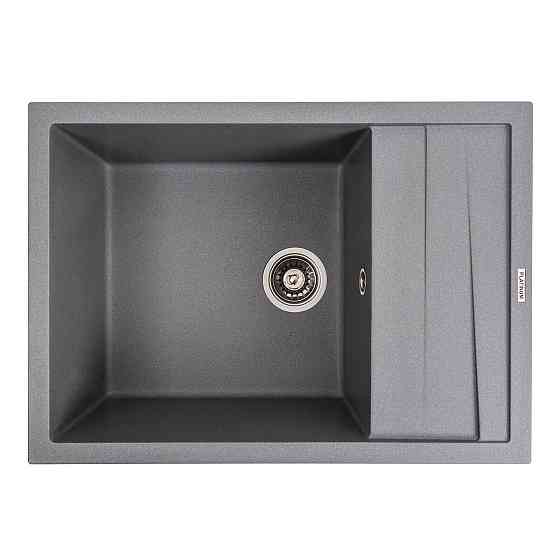 PLATINUM Кухонна мийка гранітна матова 7050 CASCADA Platinum Сірий мусон Київ