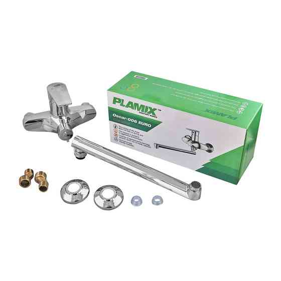 Змішувач для ванни Plamix Oscar-006 Euro.Chrome (без шланга та лійки) (PM0617) ( 37322 ) Харьков