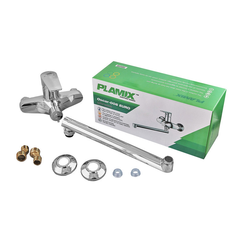Змішувач для ванни Plamix Oscar-006 Euro.Chrome (без шланга та лійки) (PM0617) ( 37322 ) Харьков - изображение 5