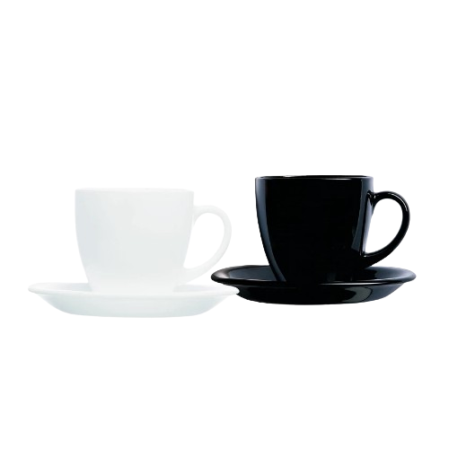 Сервіз чайний Carine Black&White 12 предметів (ч.220мл + блюдце) D2371 Luminarc Житомир