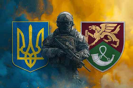 Прапор 71 ОЄБр Воїн з Гербом України 600х900 мм Запоріжжя