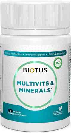 Мультивітаміни та мінерали Biotus Multivits & Minerals 30 таб Київ
