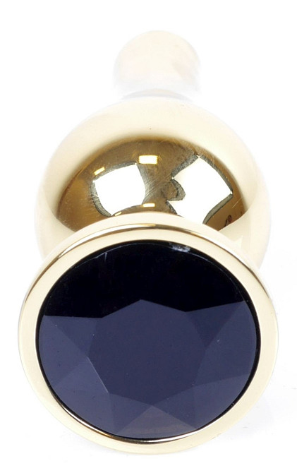 Анальная пробка Boss Series - Jewellery Gold BUTT PLUG Black, BS6400065 Sex Aura Киев - изображение 2