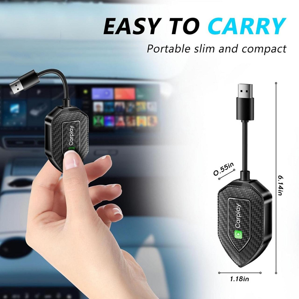 CarPlay бездротовий адаптер Android Auto, Карплей для перетворення дротого на бездротовий для авто з 2017 року Київ - фото 4