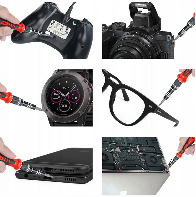 Набір прецизійних викруток з насадками 110 елементів у кейсі Bigstren (8645) Нововолинськ - фото 4