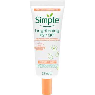 Гель для обличчя Simple Brightening Eye Gel Protect N Glow Освітлюючий для області навколо очей 25 мл (8720181074578) Вінниця