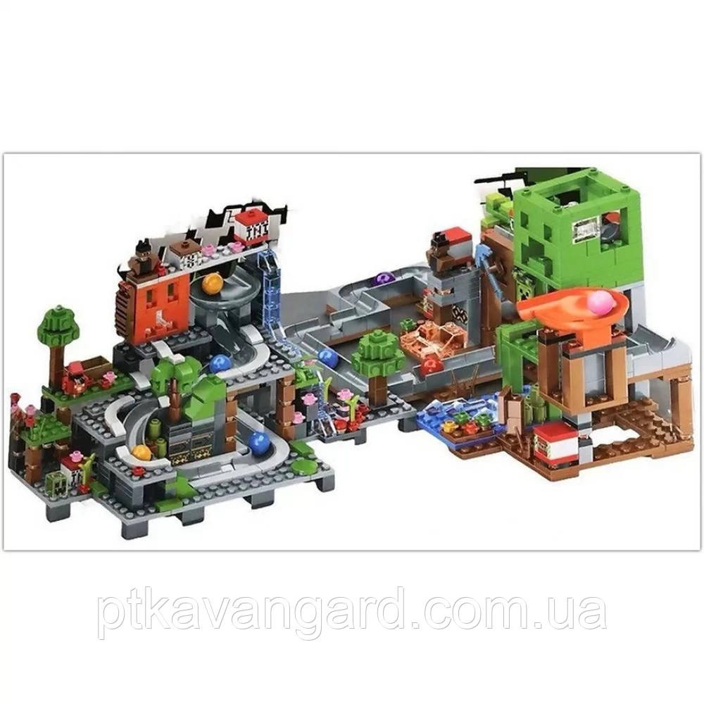 Конструктор Minecraft велика шахта Крипера 1019 деталей з кульками та LED LLB1105 Хмельницький - фото 2