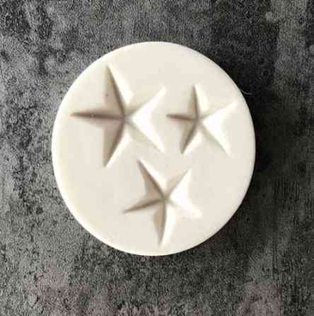 Молд силиконовый Звездочки 55 мм серый Киев