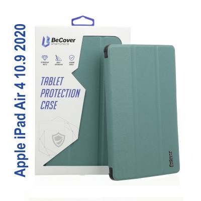 Чехол для планшета BeCover Tri Fold Soft TPU Silicone Apple iPad Air 4 10.9 2020/2021 Dark Green (706870) (706870) Винница - изображение 1