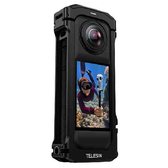 Рамка Insta360 X4 алюминиевая вертикальная/горизонтальная Telesin S6-FMS-12-TIS Киев