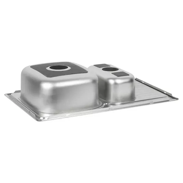 Кухонная мойка из нержавеющей стали WEZER 7850(08) Deсоr 780x500x180 мм (0.8 мм) Киев - изображение 4