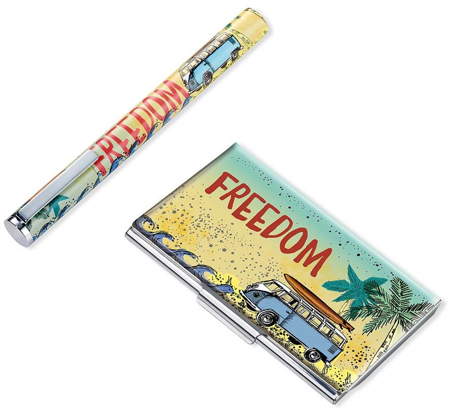 Набор визитницы с ручкой Troika Freedom Винница - изображение 4