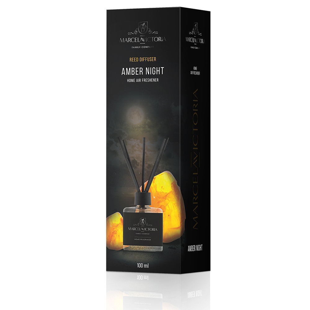 Аромадифузор для дому "Reed Diffuser" Amber Night (Бурштинова Ніч) 100мл Marcela&Victoria Київ - фото 1