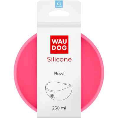 Посуда для кошек WAUDOG Silicone Миска 250 мл розовая (50817) Винница