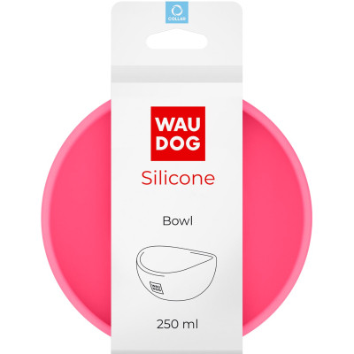 Посуда для кошек WAUDOG Silicone Миска 250 мл розовая (50817) Винница - изображение 1