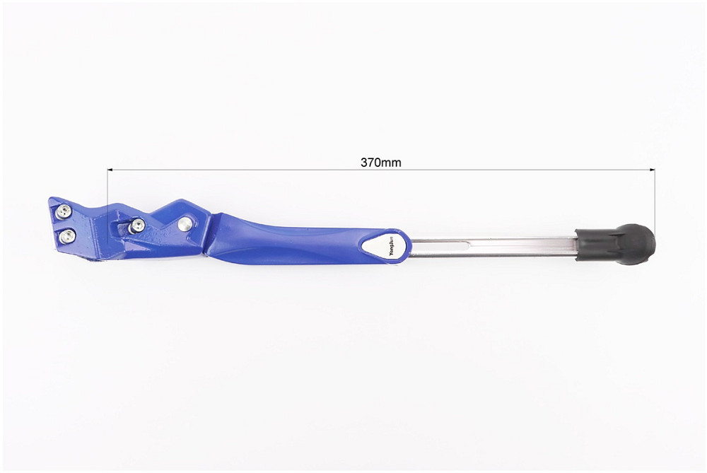 Підніжка бокова задня телескопічна для 24"- 29", кріплення за перо рами, алюмінієва, синя Київ - фото 2