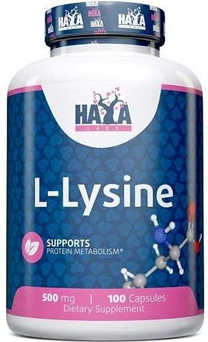 L-лизин Haya Labs L-Lysine 500mg 100 caps Луцк - изображение 1