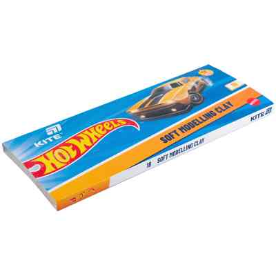 Пластилін Kite Hot Wheels восковий, 18 кольорів, 360 г (HW25-085) Вінниця