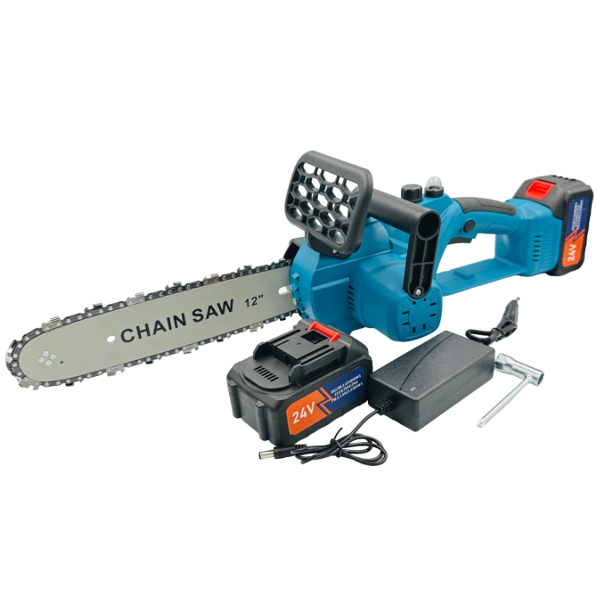 Акумуляторна ланцюгова пилка Chain Saw 12'' DOMOTEC 8485 – надійна та автономна, для саду та дачі Київ - фото 8