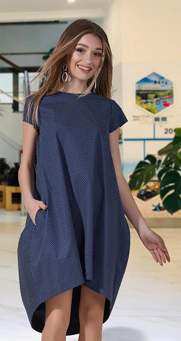 Катонове плаття з кишенями. (42) Київ - фото 1