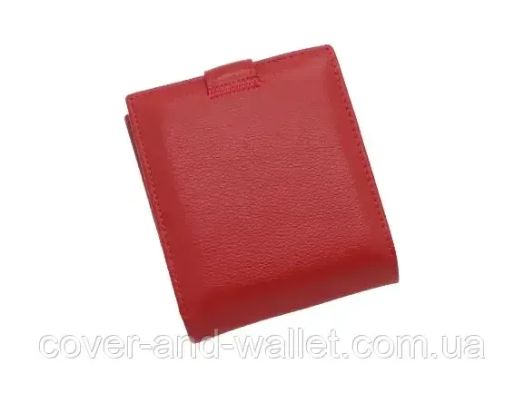 Компактный женский кожаный кошелек на много карточек бордового цвета ST 39 Красный Киев - изображение 2