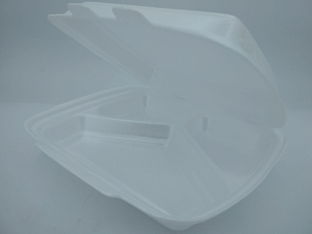 Ланч бокс 3-х секційний з ВПС 220х180х70мм НР-3, білий (125 шт) Харків - фото 3