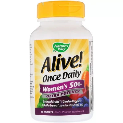 Мультивитамин Nature's Way Мультивитамины Для Женщин, Alive! Once Daily, Women's 50+ Mu (NWY-15692) Винница - изображение 1