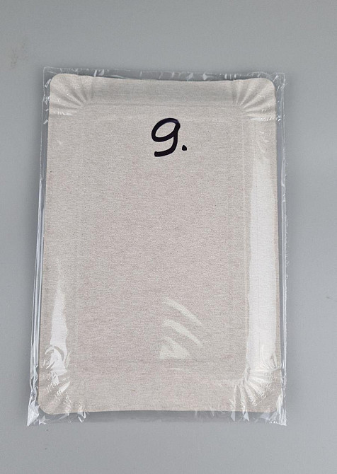 Тарілки святкові паперові 15 * 22 см "No 9" Сирень 10 шт (1 пачка) Харків - фото 3