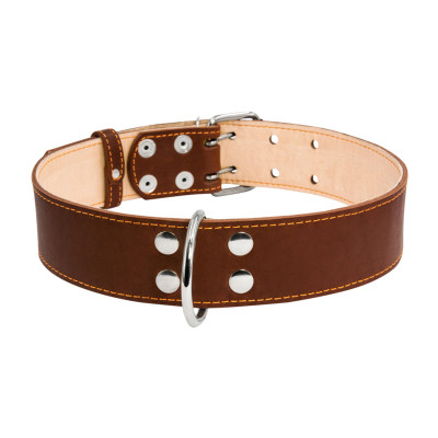 Ошейник для животных Collar двойной 45 мм 56-68 см коричневый (03596) Винница - изображение 1