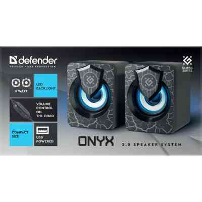 Акустическая система Defender Onyx Led USB Black (65038) Винница