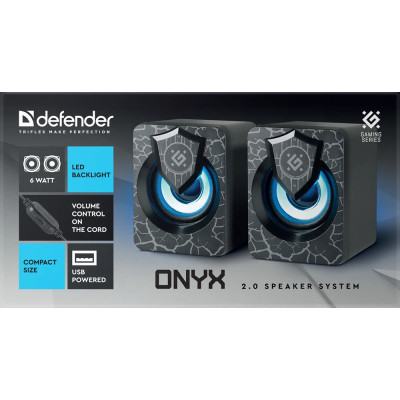 Акустическая система Defender Onyx Led USB Black (65038) Винница - изображение 5