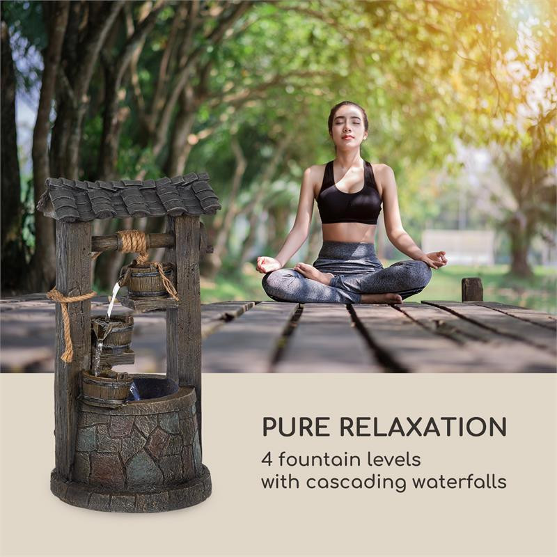 Каскадный фонтан Speyer, солнечный фонтан, садовый фонтан, 4 уровня работы от батареи, 2,8 Вт, солнечная Ровно - изображение 4